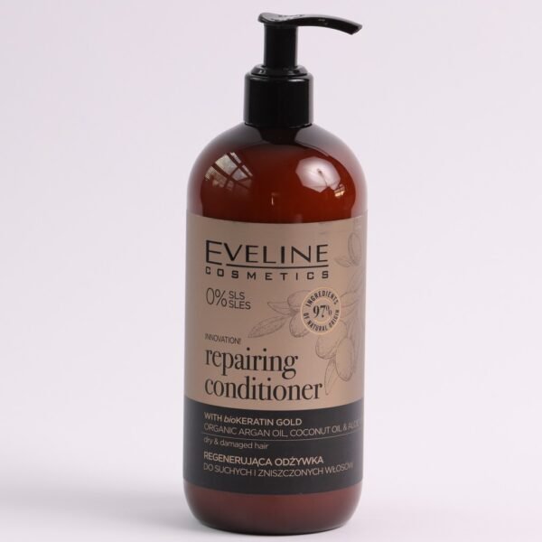 Eveline Organic Gold Repairing Conditioner with BioKERATIN Organic Argan 500ml - Image 4