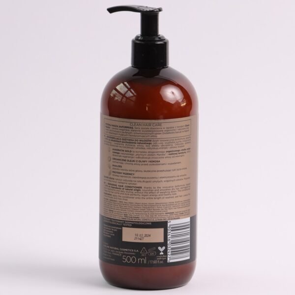 Eveline Organic Gold Repairing Conditioner with BioKERATIN Organic Argan 500ml - Image 5