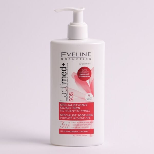 Eveline Lactimed+ SOS Specialist Soothing Hygiene Intimate Gel 250ml - Image 2