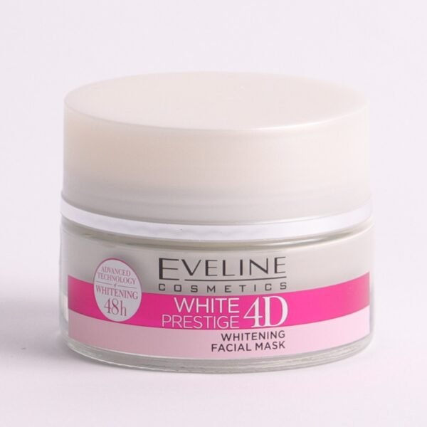 Eveline White Prestige 4D Whitening Facial Mask White Clay Reduces Discoloration 50ml - Image 2