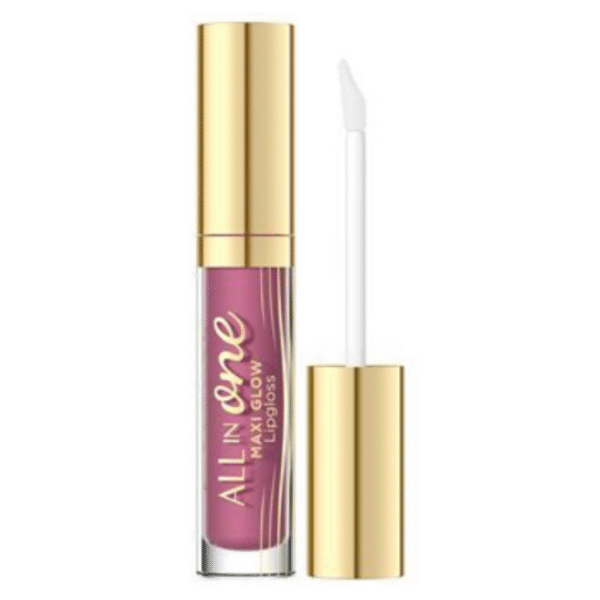 Eveline All in One Lip Gloss Maxi Glow Lip No. 115 Pink Nude Wet Look Effect 4.5ml