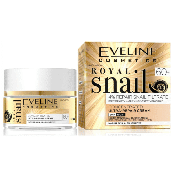 Eveline Royal Snail Anti Wrinkle Repair Filtrate Day/Night Face Cream 60+ 50ml