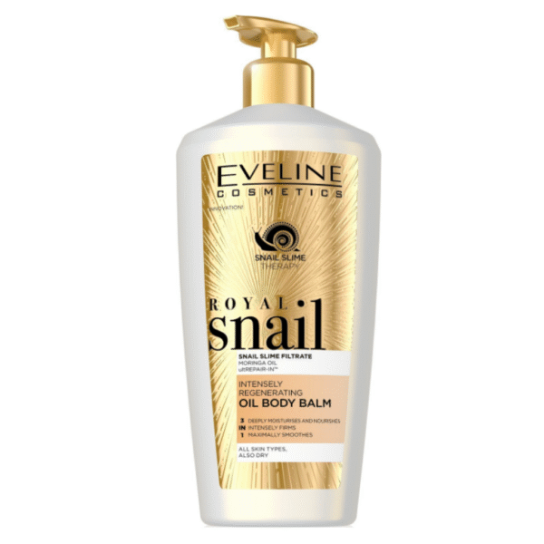 Eveline Royal Snail Oil Body Balm Lotion Intensely Regenerating All Skin Types 350ml