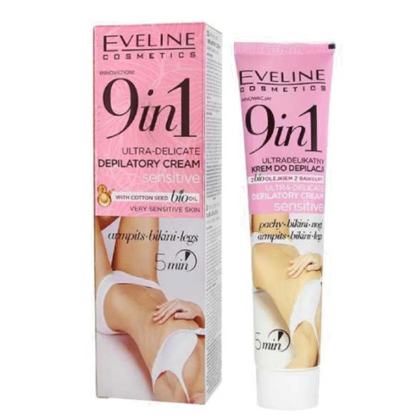 Eveline 9 in 1 Ultra Delicate Depilatory Cream with Cotton Seed Oil 125ml