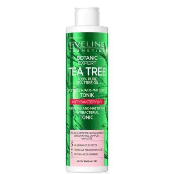 Eveline Botanic Expert Tea Tree Anti-Bacterial Tonic Purifying and Mattifying 225ml