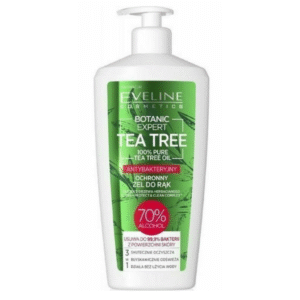 Eveline Cleansing & Protecting Hand Gel 100% Pure Tea Tree Oil 350ml Expires 12/05/23
