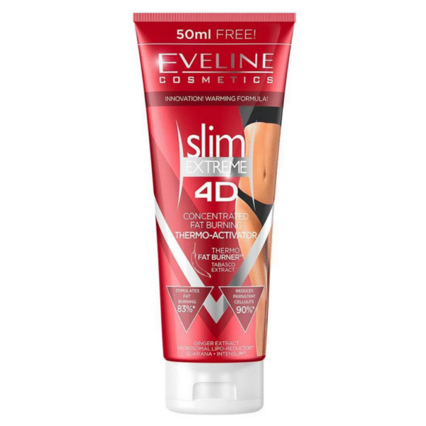 Eveline Anti-Cellulite Slim Extreme 4D Concentrated Anti-Cellulite Fat Burning ThermoActivator Body Cream 250ml