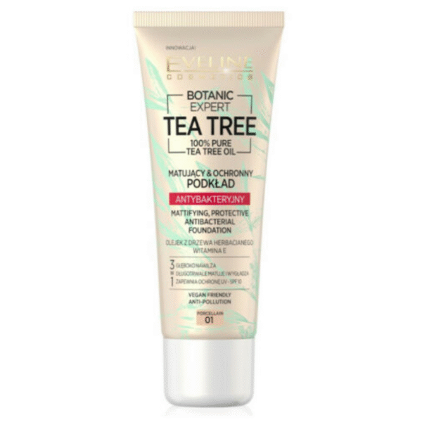 Eveline Botanic Expert Tea Tree Foundation Antibacterial Mattifying 02 Ivory 30ml