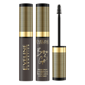Eveline Brow and Go Eyebrow Fixing Mascara Precise Brush with Micro Fibres 02 Dark 6ml