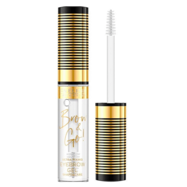 Eveline Brow and Go Fixing Eyebrow Gel Clear Brow Shaping Precise Brush Mascara 6ml