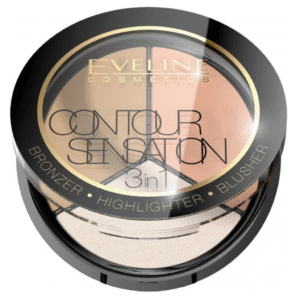 Eveline Contour Sensation 3 in 1 Bronzer Set 02 Peach Beige 13.5g