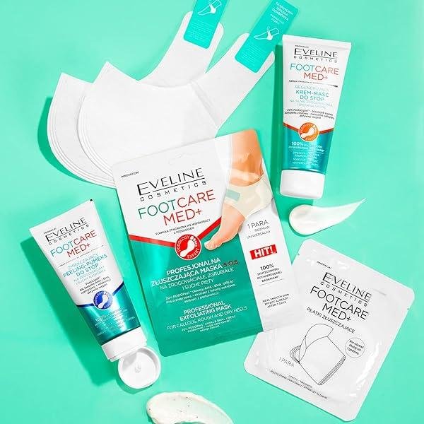Eveline Footcare Med+ Exfoliating Mask for Callous Rough and Dry Heels 1 Pair Expires 30/03/2024 - Image 4