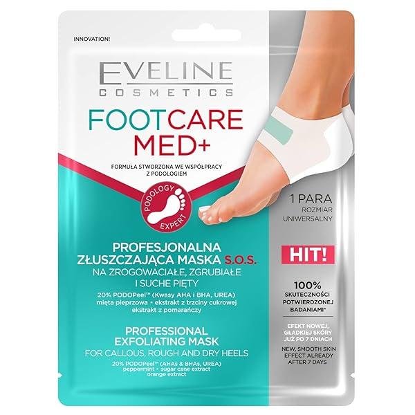 Eveline Footcare Med+ Exfoliating Mask for Callous Rough and Dry Heels 1 Pair Expires 30/03/2024 - Image 3