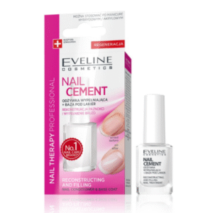 Eveline Nail Therapy Nail Cement Reconstructing and Filling Nail Conditioner Base Coat 12ml
