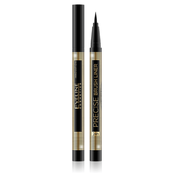 Eveline Precise Brush Eyeliner Lasting Formula Deep Black