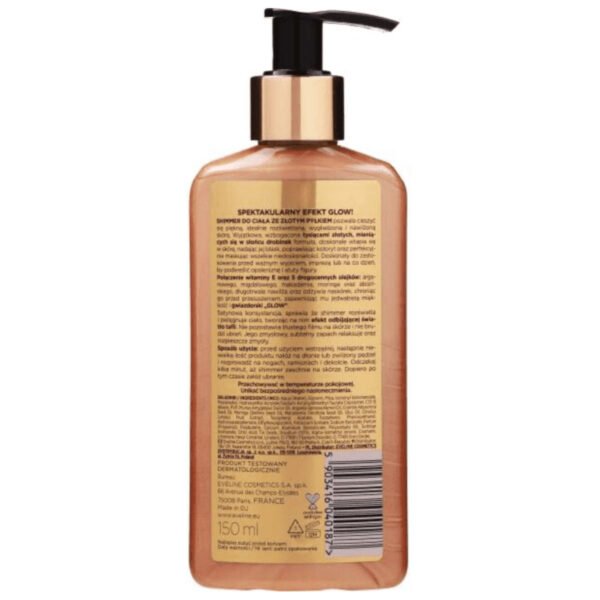 Eveline Brazilian Body Body Shimmer With Golden Dust 150ml - Image 2