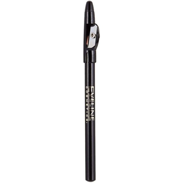 Eveline Eyeliner Pencil Black Long-Wear with Sharpener - Image 3