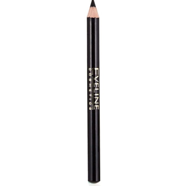 Eveline Eyeliner Pencil Black Long-Wear with Sharpener