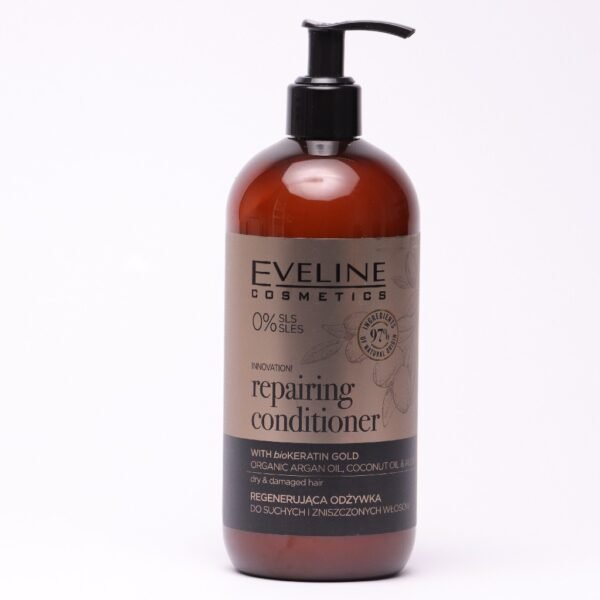 Eveline Organic Gold Repairing Conditioner with BioKERATIN Organic Argan 500ml - Image 2