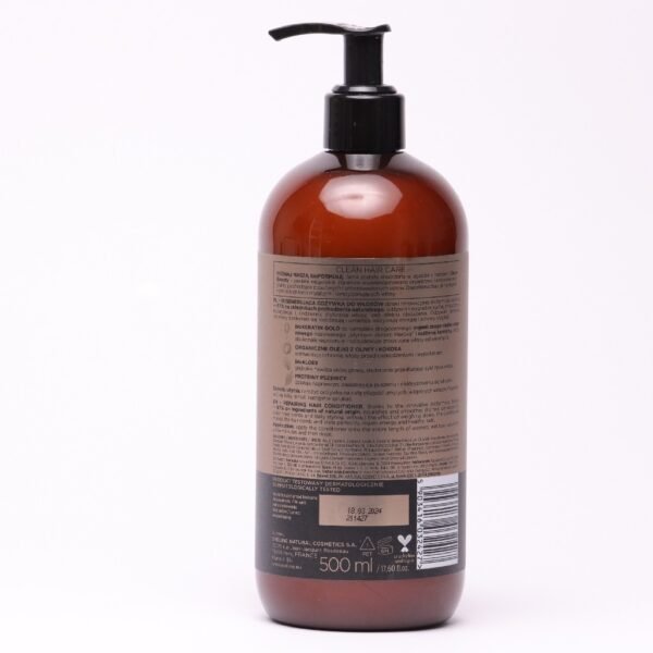 Eveline Organic Gold Repairing Conditioner with BioKERATIN Organic Argan 500ml - Image 3