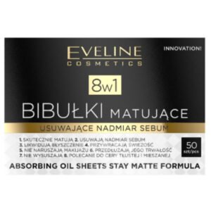 Eveline 8 in 1 Absorbing Oil Sheets Stay Matte Formula 50 Pcs