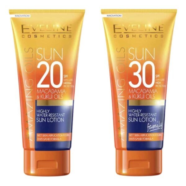 Eveline Sun Lotion Water Resistant SPF 20 - 30 Amazing Oils 200ml