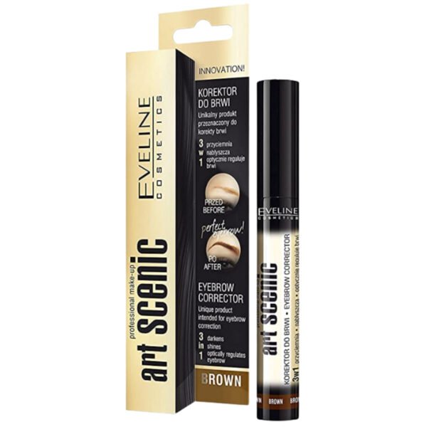 Eveline Art Scenic Eyebrow Corrector 3 in 1 Brown 10ml