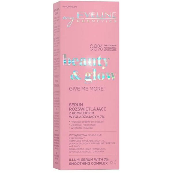 Eveline Beauty & Glow Illuminating Face Serum with 7% Smoothing Complex Give Me More 18ml