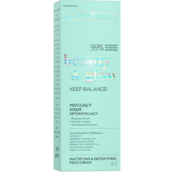 Eveline Beauty & Glow Face Cream Mattifying & Detoxifying 75ml