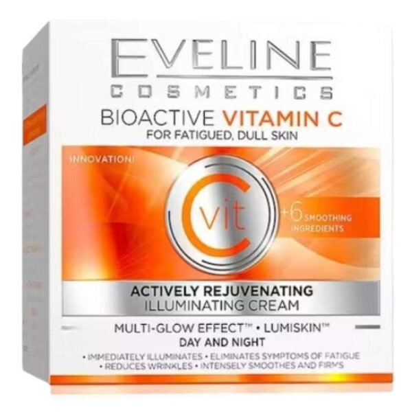 Eveline BioActive Vitamin C Rejuvenating Face Cream for Illuminating Fatigued Dull Skin 50ml - Image 2