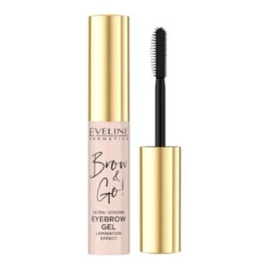 Eveline Brow and Go Ultra Strong Eyebrow Gel Lamination Effect Transparent 6ml