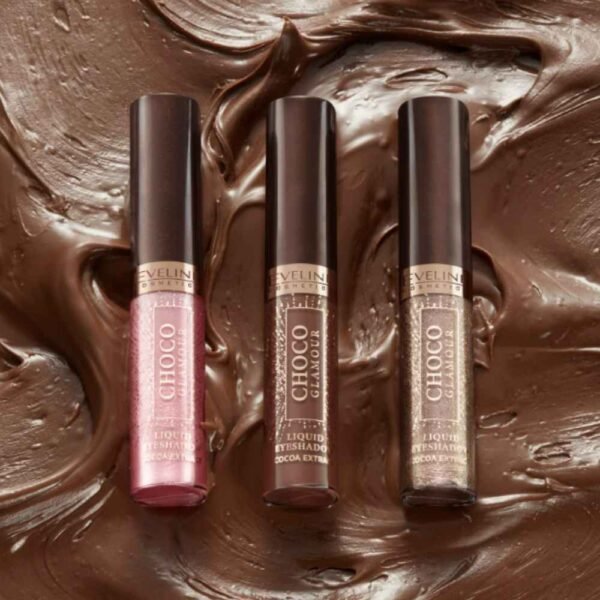 Eveline Choco Glamour Liquid Eyeshadow with Cocoa Extract 6.5ml - Image 2