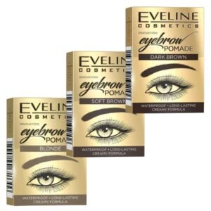 Eveline Eyebrow Pomade Long-Lasting Creamy Formula Waterproof 12ml