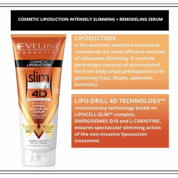 Eveline Anti-Cellulite Intensely Slimming Serum with Cooling Effect 250ml - Image 2