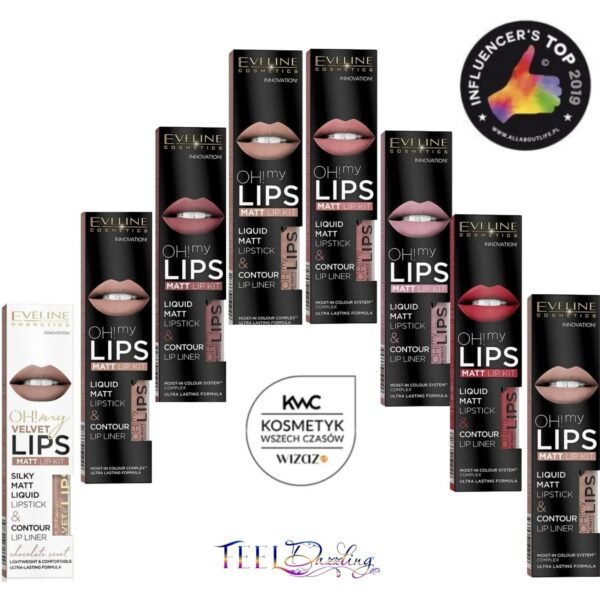 Eveline OH! My Lips Matt Lip Kit Liquid Matt Lipstick and Contour Lip Liner 4.5ml