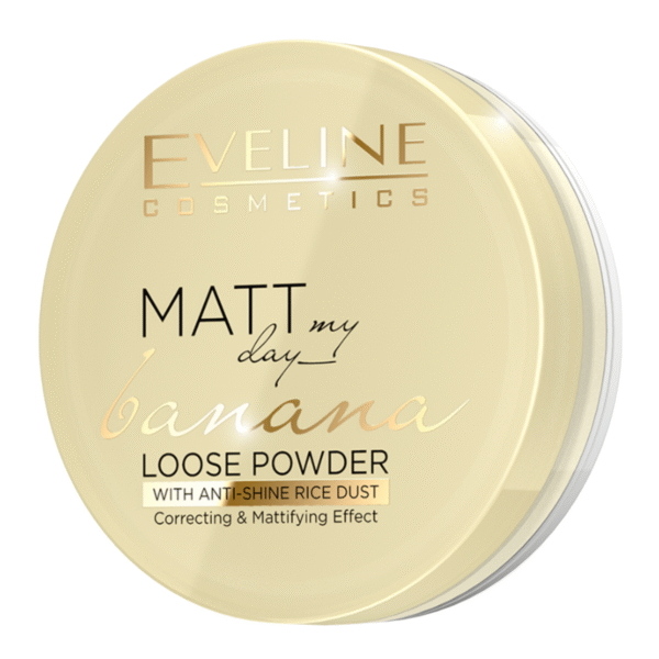Eveline Matt My Day Loose Powder with Anti-Shine Rice Dust Banana