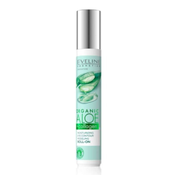 Eveline Organic Aloe and Collagen Moisturising Eye Contour Modelling Roll On 15ml - Image 2