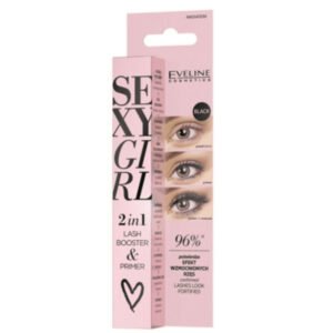 Eveline Sexy Girl 2 in 1 Mascara Primer and Lash Growth Booster Black 10ml