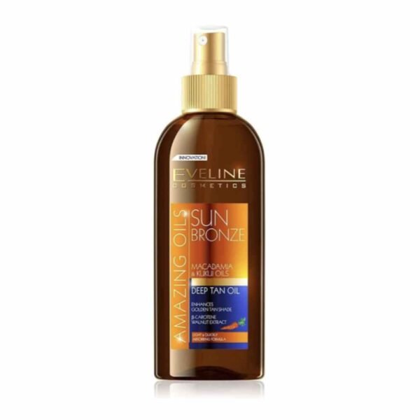 Eveline Amazing Oils Sun Bronze Deep Tanning Accelerator Oil with Macadamia Oil 150ml