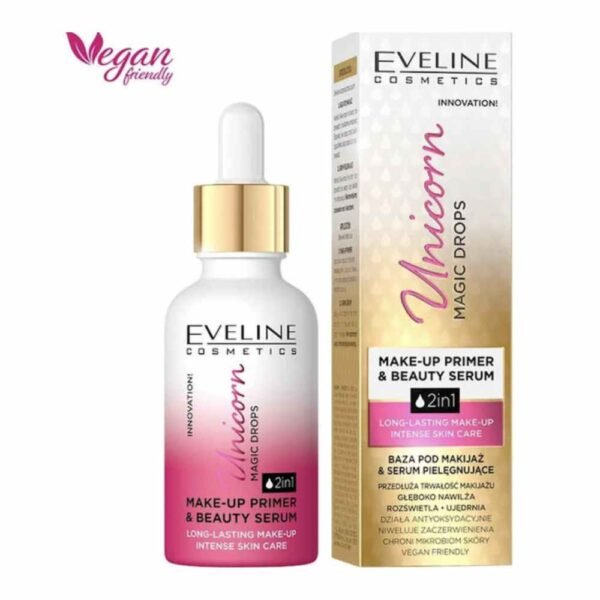 Eveline Unicorn Magic Drops Make-Up Primer & Beauty Moisturizing Face Serum 30ml