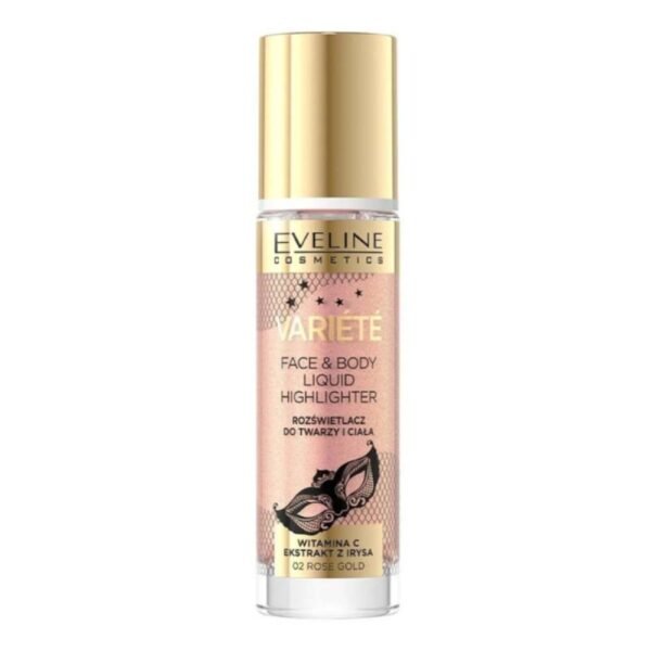 Eveline Variete Liquid Highlighter for Face and Body 02 Rose Gold 30ml