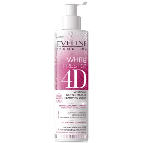 Eveline White Prestige 4D Make-Up Removing Lotion Whitening Gentle 245ml
