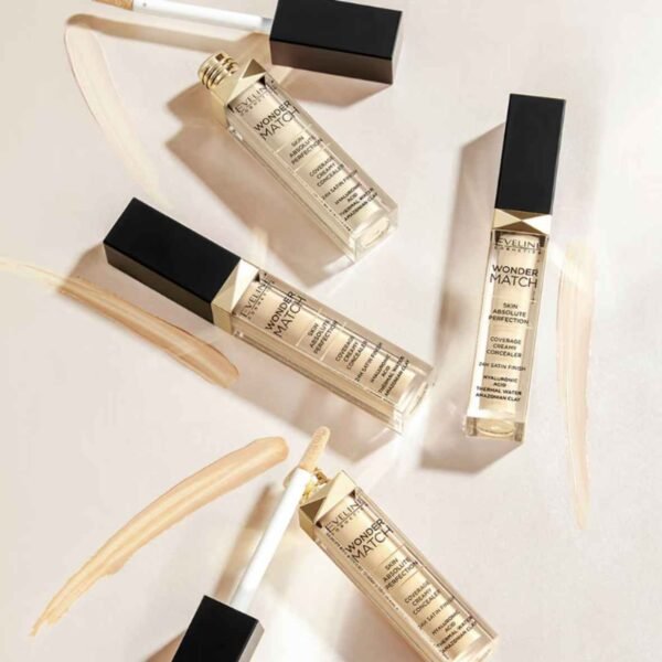 Eveline Wonder Match Concealer 24H with Hyaluronic Acid 7ml - Image 3