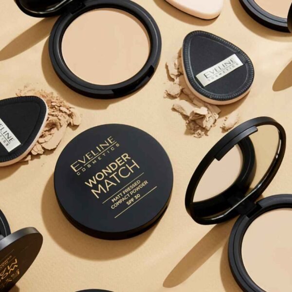 Eveline Wonder Match Matte Pressed Compact Powder SPF30 8g - Image 4