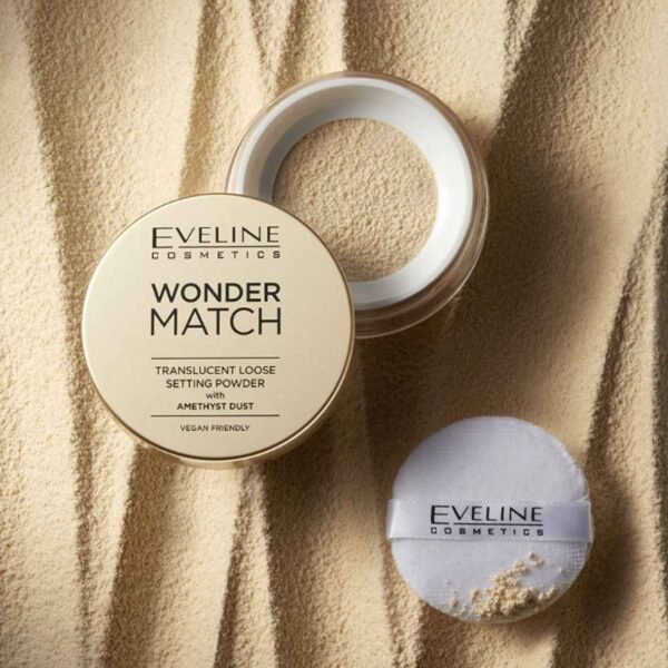 Eveline Wonder Match Translucent Loose Setting Powder with Amethyst Dust 6g - Image 2