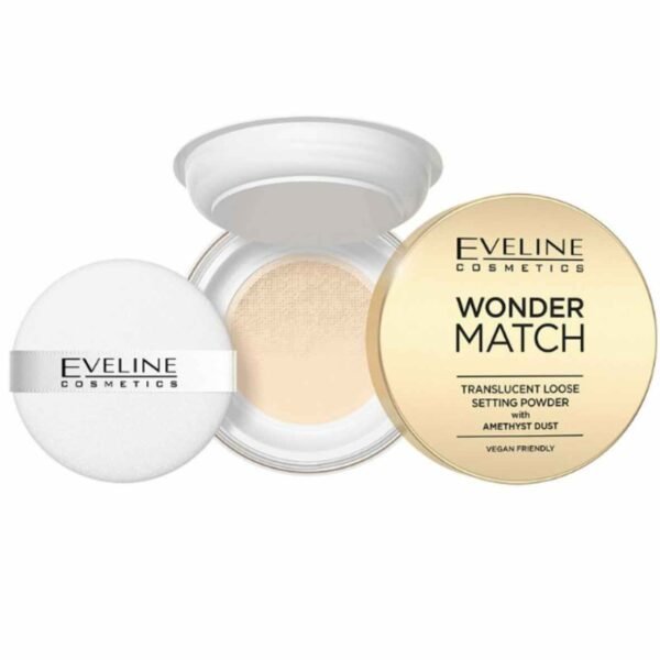 Eveline Wonder Match Translucent Loose Setting Powder with Amethyst Dust 6g