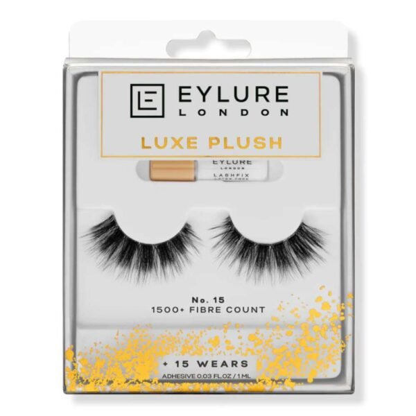 Eylure Luxe Plush No. 15 False Eyelashes 1500+ Fibre Count