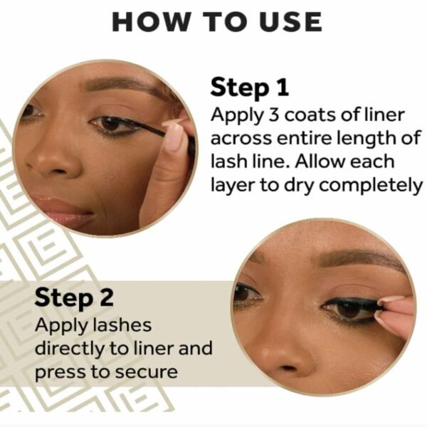 Eylure Pro Magnetic Eyeliner & Lash System False Lashes Naturals No.10 2.5ml - Image 3