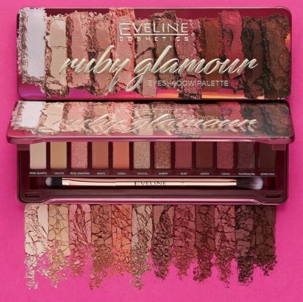 Eveline Ruby Glamour Eyeshadow Palette 12g - Image 6