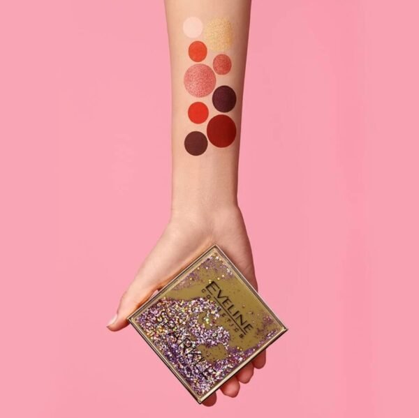 Eveline Sparkle Eyeshadow Palette 9 Shades 19.8g - Image 5